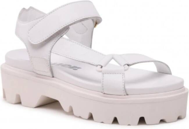 Blauer Moderne Witte Sandalen Wit Dames