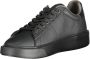 Blauer Sportieve Zwarte Polyester Sneaker met Contrastdetails Black Heren - Thumbnail 17