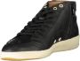 Blauer Zwarte Polyester Hoge Top Sneaker Black Heren - Thumbnail 9