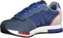 Blauer Blauwe Sneakers met Technische Inzetstukken Multicolor Heren - Thumbnail 7