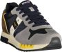 Blauer Grijze Polyester Sneaker met Contrastdetails - Thumbnail 3