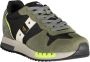 Blauer Groene Herensportschoenen Veters Contrastdetails Print Logo Green Heren - Thumbnail 7