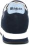 Blauer Sportieve Vetersneakers met Contrastdetails Multicolor Heren - Thumbnail 22