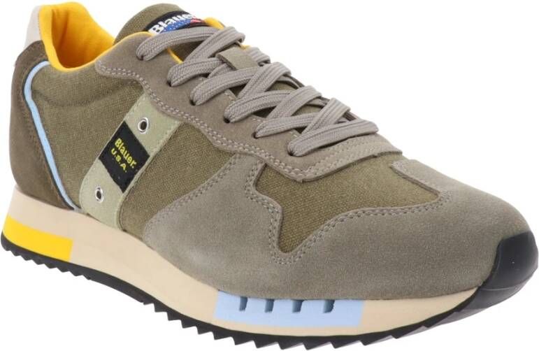 Blauer Sneakers Beige Heren