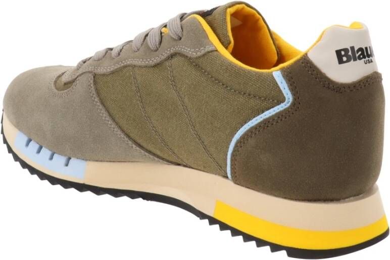 Blauer Sneakers Beige Heren