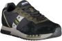 Blauer Zwarte sportsneakers met contrasterende accenten Multicolor Heren - Thumbnail 3