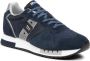 Blauer Elegante Comfortabele Herensneakers Blauw Heren - Thumbnail 9