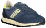 Blauer Nylon Suede Hardloopschoenen Multicolor Heren - Thumbnail 9