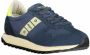 Blauer Nylon Suede Hardloopschoenen Multicolor Heren - Thumbnail 8