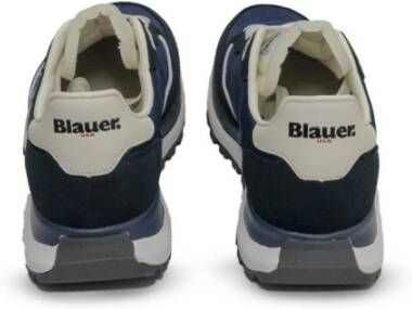 Blauer Klassieke Sneakers Blauw Heren