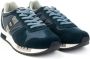 Blauer Blauwe Sportsneakers met Contrasterende Details Blue Heren - Thumbnail 2