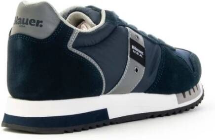 Blauer Elegante Comfortabele Herensneakers Blauw Heren