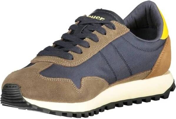 Blauer Sneakers Bruin Heren