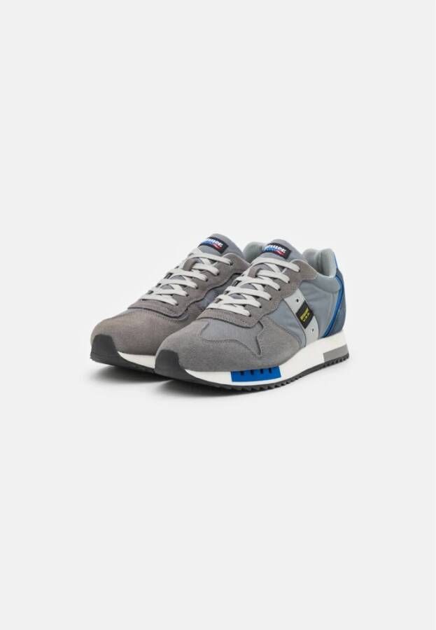 Blauer Sneakers Grijs Heren