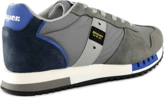 Blauer Grijze Blauwe Sneakers voor Heren Grijs Heren