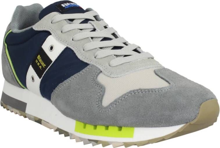 Blauer Sneakers Grijs Heren