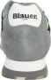 Blauer Blauwe Contrasterende Veters Sportieve Sneakers Multicolor Heren - Thumbnail 3