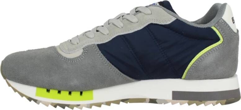 Blauer Sneakers Grijs Heren