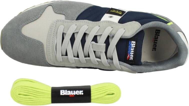 Blauer Sneakers Grijs Heren