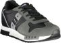 Blauer Sportieve Zwarte Heren Sneakers met Contrastdetails Black Heren - Thumbnail 20