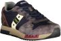 Blauer Blauwe Designer Sneakers met Contrasterende Accenten Multicolor Heren - Thumbnail 3