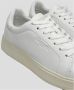 Blauer Witte Leren Platform Sneakers White Dames - Thumbnail 2
