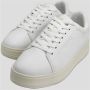 Blauer Witte Leren Platform Sneakers White Dames - Thumbnail 3