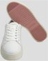 Blauer Witte Leren Platform Sneakers White Dames - Thumbnail 4