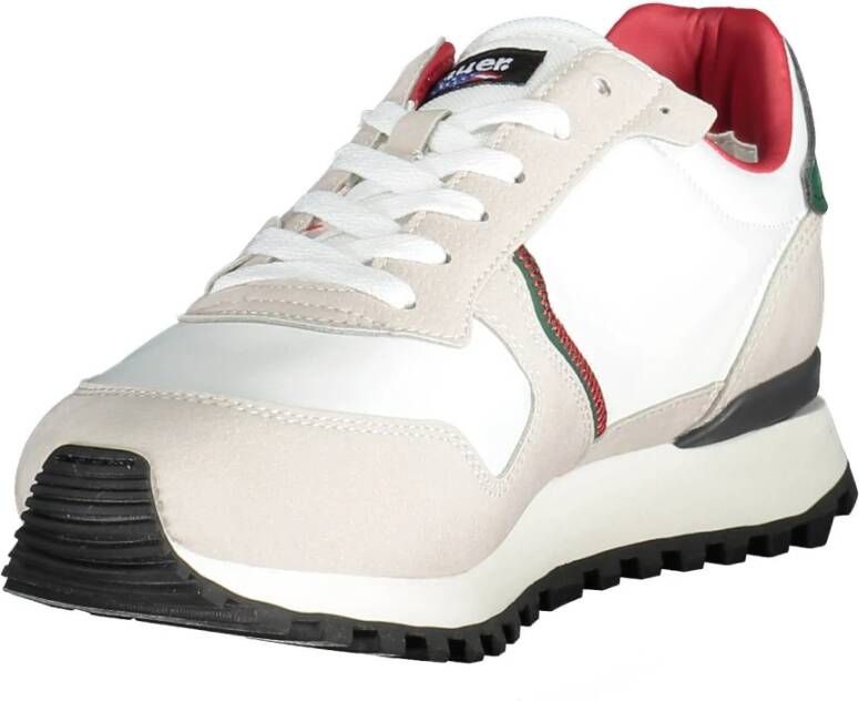 Blauer Sneakers Wit Heren