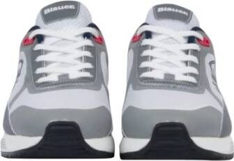 Blauer Sneakers Wit Heren