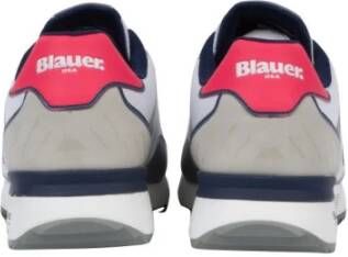 Blauer Sneakers Wit Heren