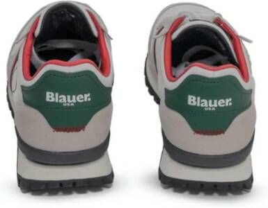 Blauer Sneakers Wit Heren