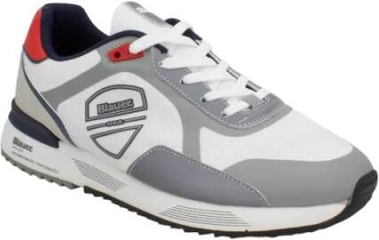 Blauer Sneakers Wit Heren