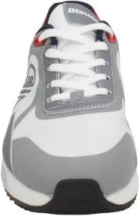 Blauer Sneakers Wit Heren