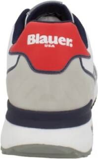 Blauer Sneakers Wit Heren