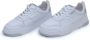 Blauer Witte Leren Sneakers Model S3Harper07 Lea White Heren - Thumbnail 9