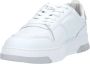 Blauer Witte Leren Sneakers Model S3Harper07 Lea White Heren - Thumbnail 2