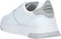 Blauer Witte Leren Sneakers Model S3Harper07 Lea White Heren - Thumbnail 3