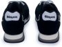 Blauer Sportieve Zwarte Sneakers voor Heren met Contrastdetails Black Heren - Thumbnail 8