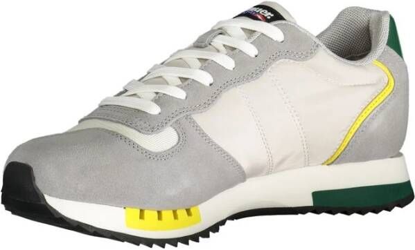 Blauer Sportieve Grijze Sneaker met Contrastdetails Gray Heren