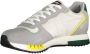 Blauer Sportieve Grijze Sneaker met Contrastdetails Multicolor Heren - Thumbnail 8