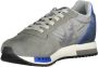 Blauer Elegante grijze sportsneakers met contrasterende accenten Multicolor Heren - Thumbnail 3