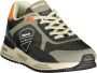 Blauer Groene Sportsneaker met Contrasterende Details Multicolor Heren - Thumbnail 2