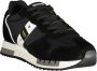 Blauer Sportieve Zwarte Sneakers voor Heren met Contrastdetails Black Heren - Thumbnail 10
