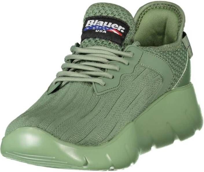 Blauer Stijlvolle high-performance sneakers met scherpe print