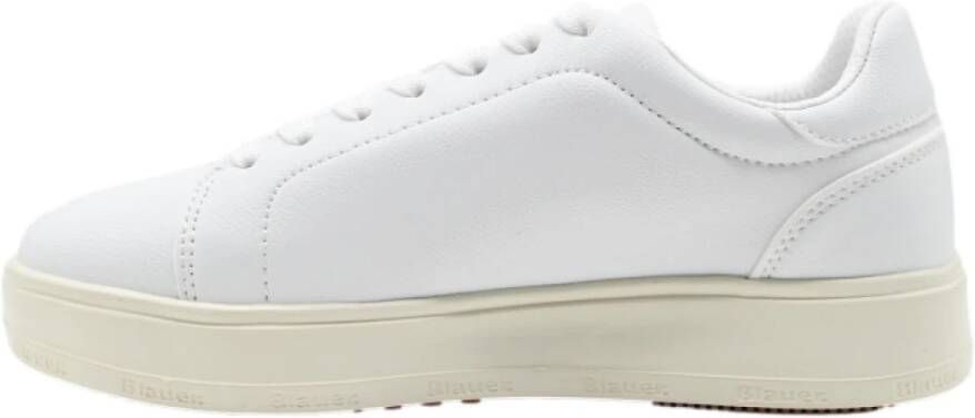 Blauer Stijlvolle Sneakers in Wit White Dames