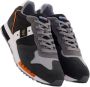 Blauer Zwarte Sneakers Lichtgewicht Comfortabel Dagelijks Gebruik Multicolor Heren - Thumbnail 4