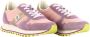 Blauer Roze Polyester Sneaker met Contrastdetails Pink Heren - Thumbnail 8