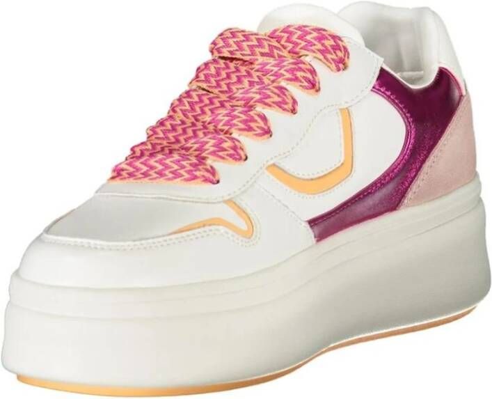 Blauer Vibrante Sports Sneakers met Contrasterende Veters