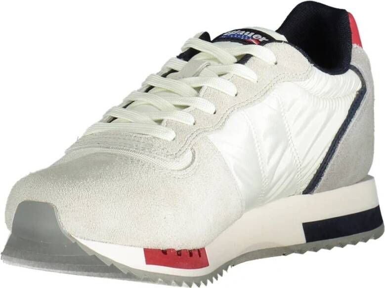 Blauer White Polyester Sneaker White Heren